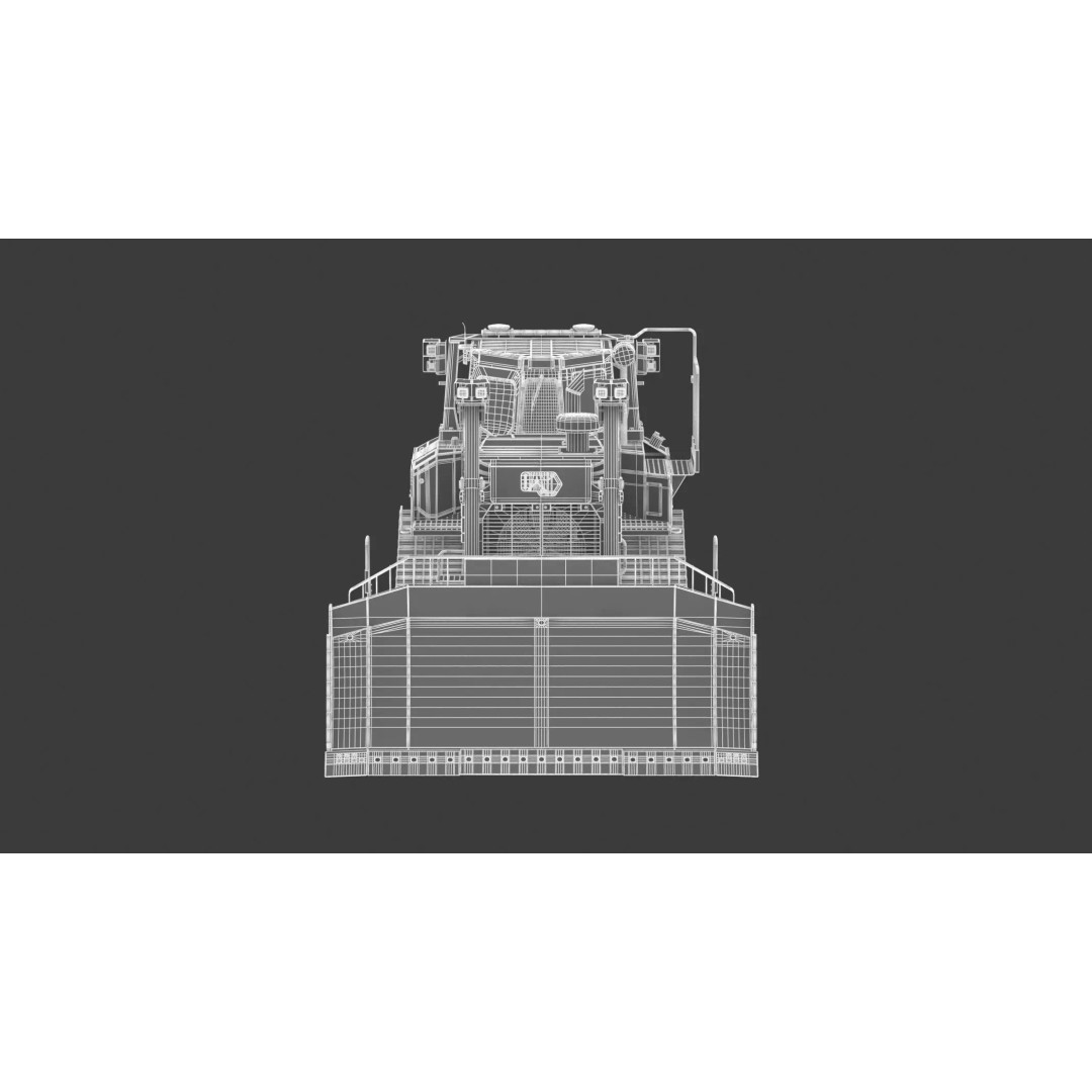 Caterpillar D8 Dozer 3D Model – High Poly Industrial Asset, FBX, OBJ - View 31