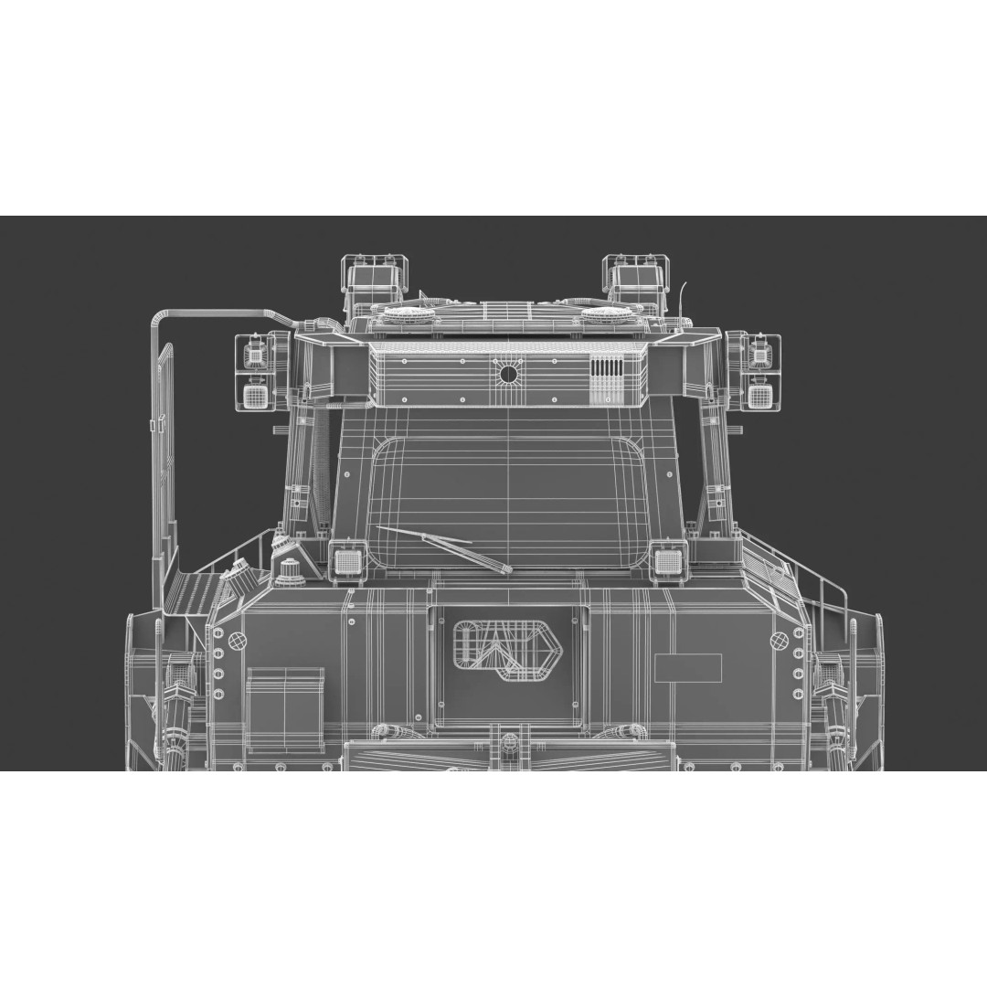 Caterpillar D8 Dozer 3D Model – High Poly Industrial Asset, FBX, OBJ - View 37