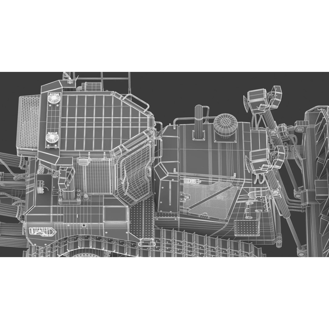 Caterpillar D8 Dozer 3D Model – High Poly Industrial Asset, FBX, OBJ - View 43