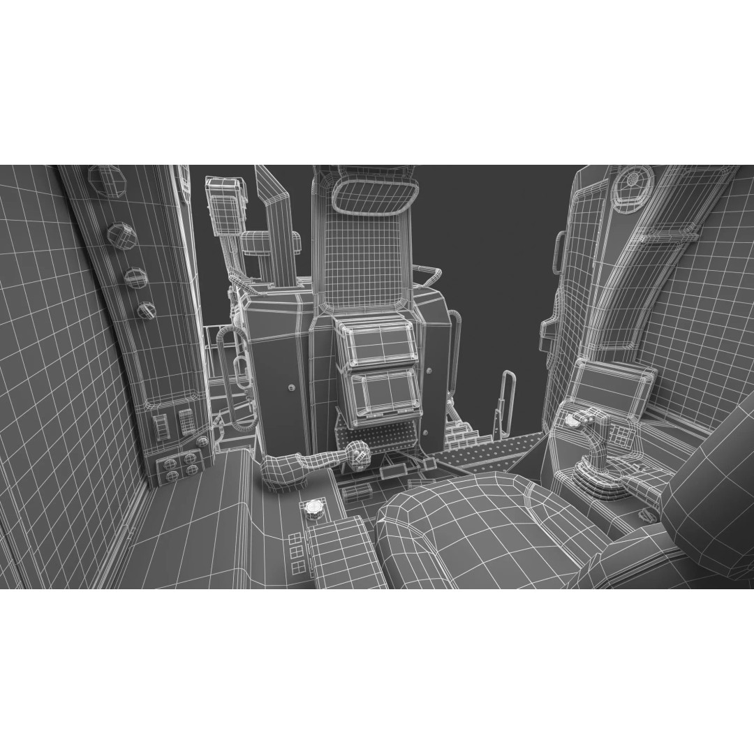 Caterpillar D8 Dozer 3D Model – High Poly Industrial Asset, FBX, OBJ - View 45