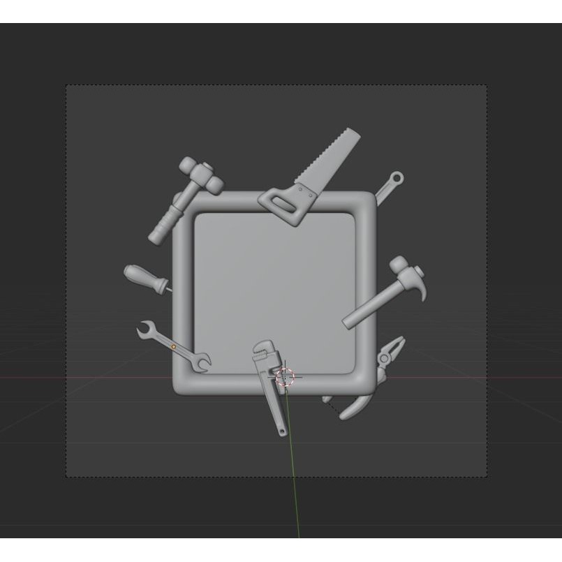 Labour Day 3D Model – Icon Pack for Design and Advertising, Blender, FBX, OBJ - View 31