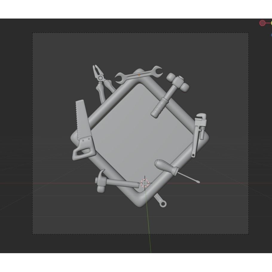 Labour Day 3D Model – Icon Pack for Design and Advertising, Blender, FBX, OBJ - View 32