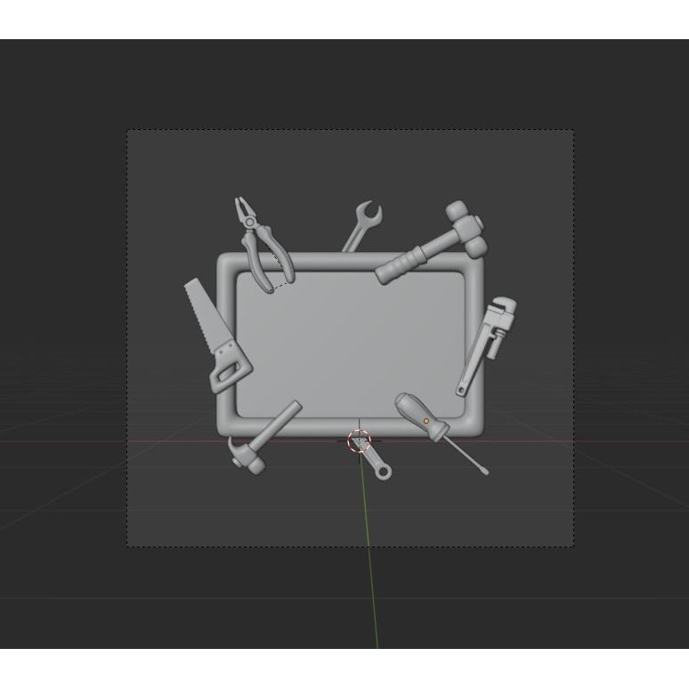 Labour Day 3D Model – Icon Pack for Design and Advertising, Blender, FBX, OBJ - View 33