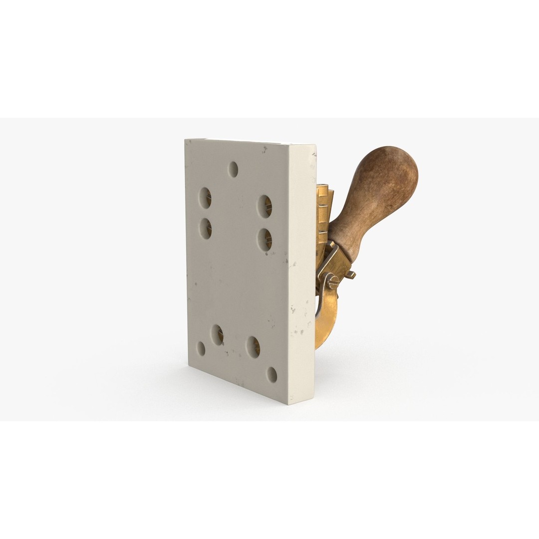 Industrial Power Switch 3D Model – Low Poly PBR Asset, FBX, OBJ - View 8