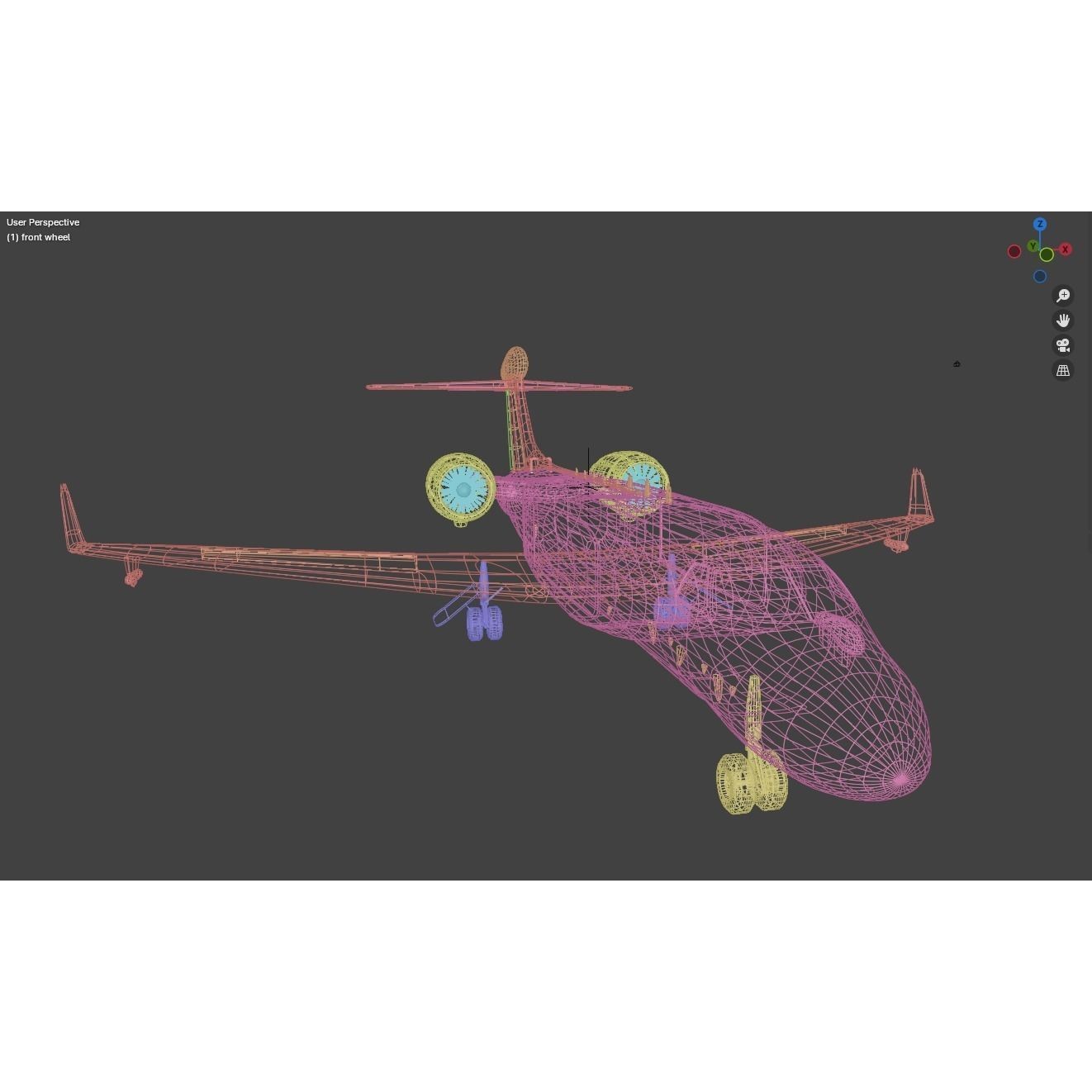 Gulfstream G550 CAEW - Low-Poly Game-Ready 3D Model - View 17