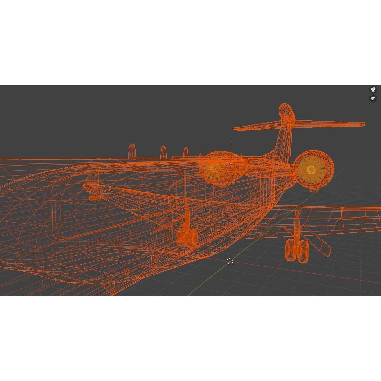 Gulfstream G550 CAEW - Low-Poly Game-Ready 3D Model - View 22