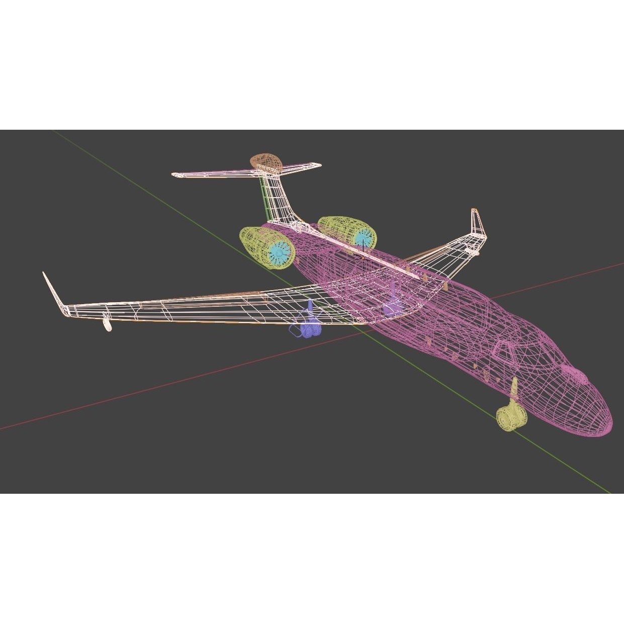 Gulfstream G550 CAEW - Low-Poly Game-Ready 3D Model - View 27