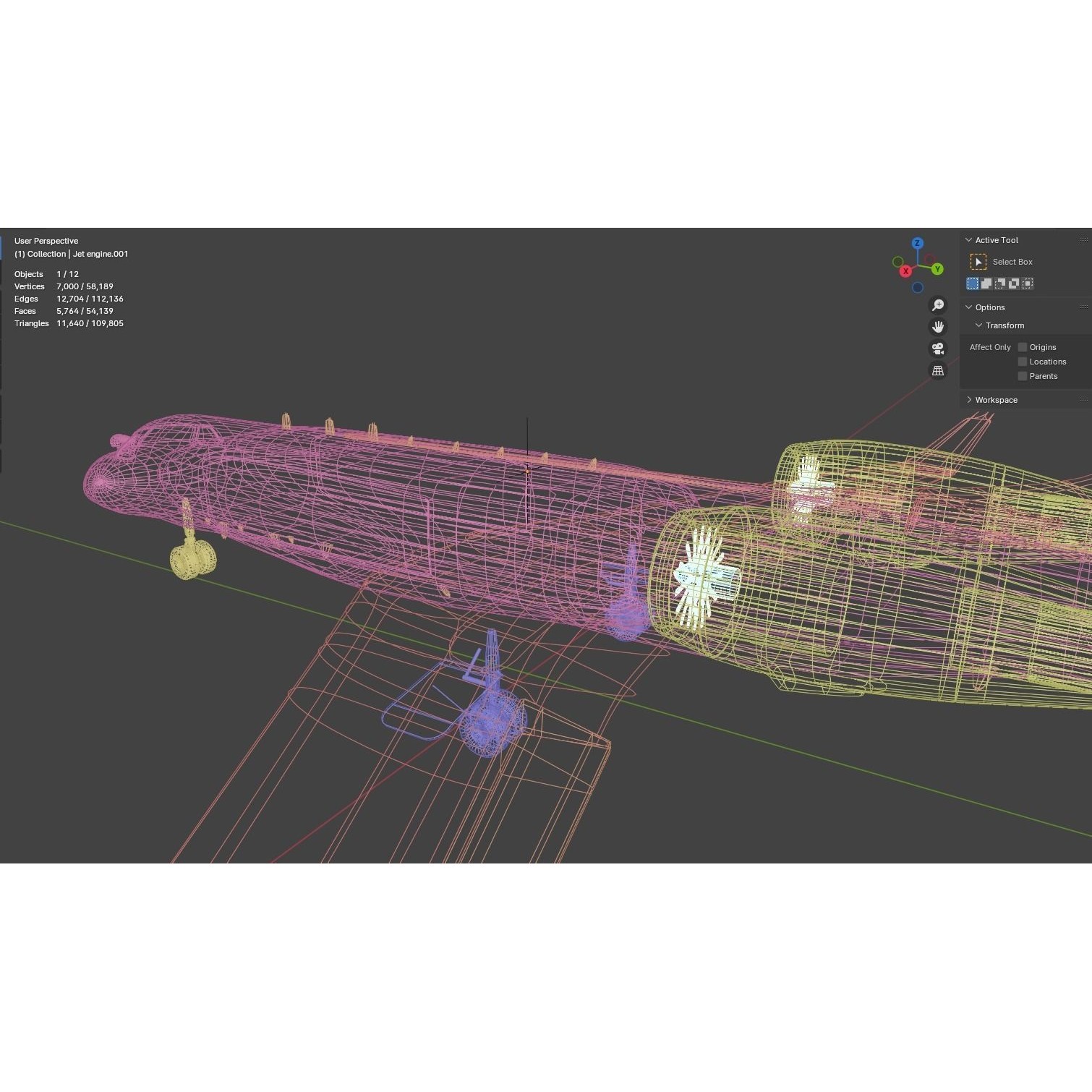 Gulfstream G550 CAEW - Low-Poly Game-Ready 3D Model - View 28