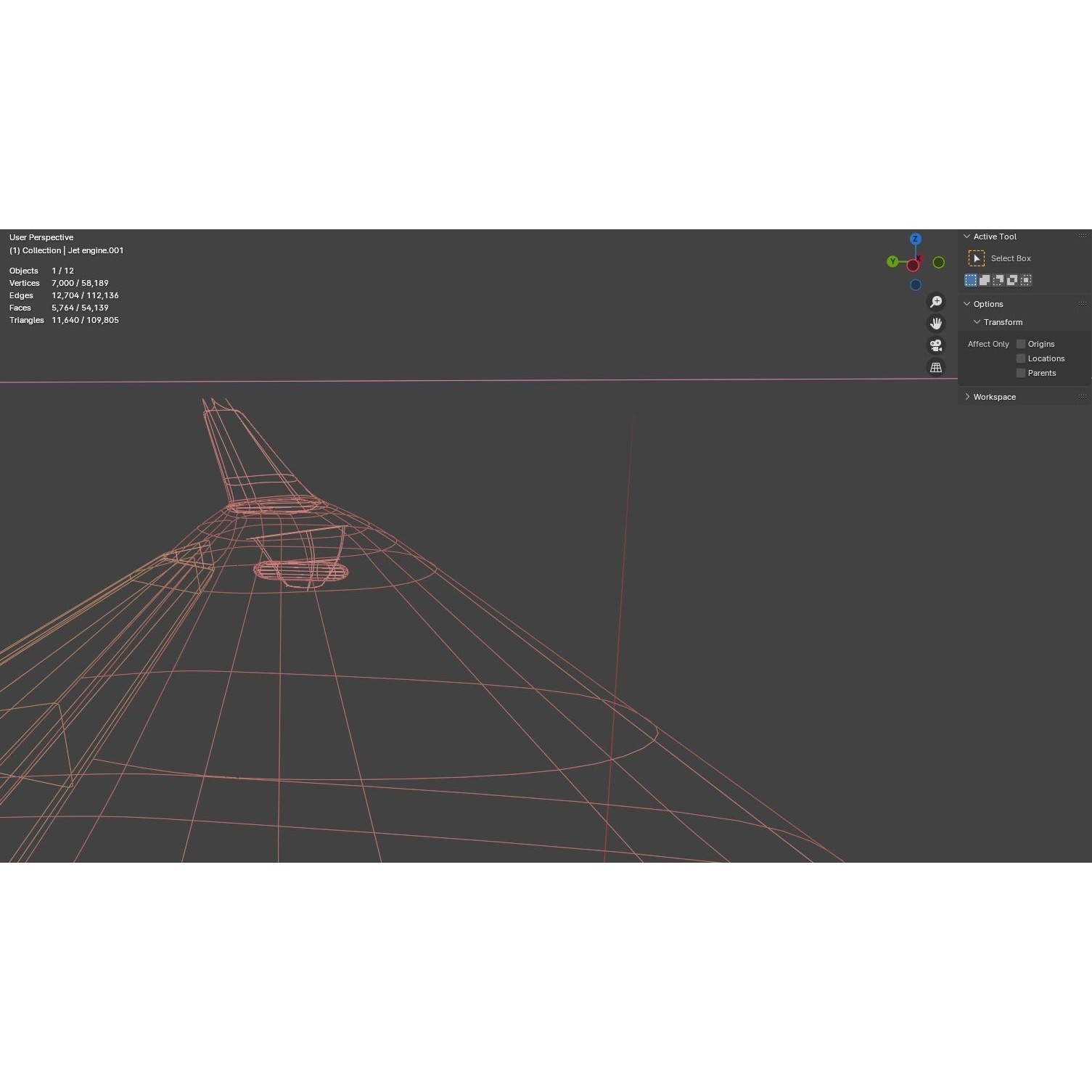 Gulfstream G550 CAEW - Low-Poly Game-Ready 3D Model - View 29