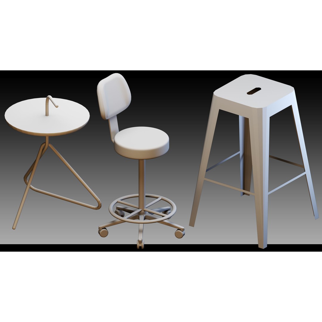 Interior Objects 3D Model – High Detail Props for CG Projects, FBX, Blend - View 10