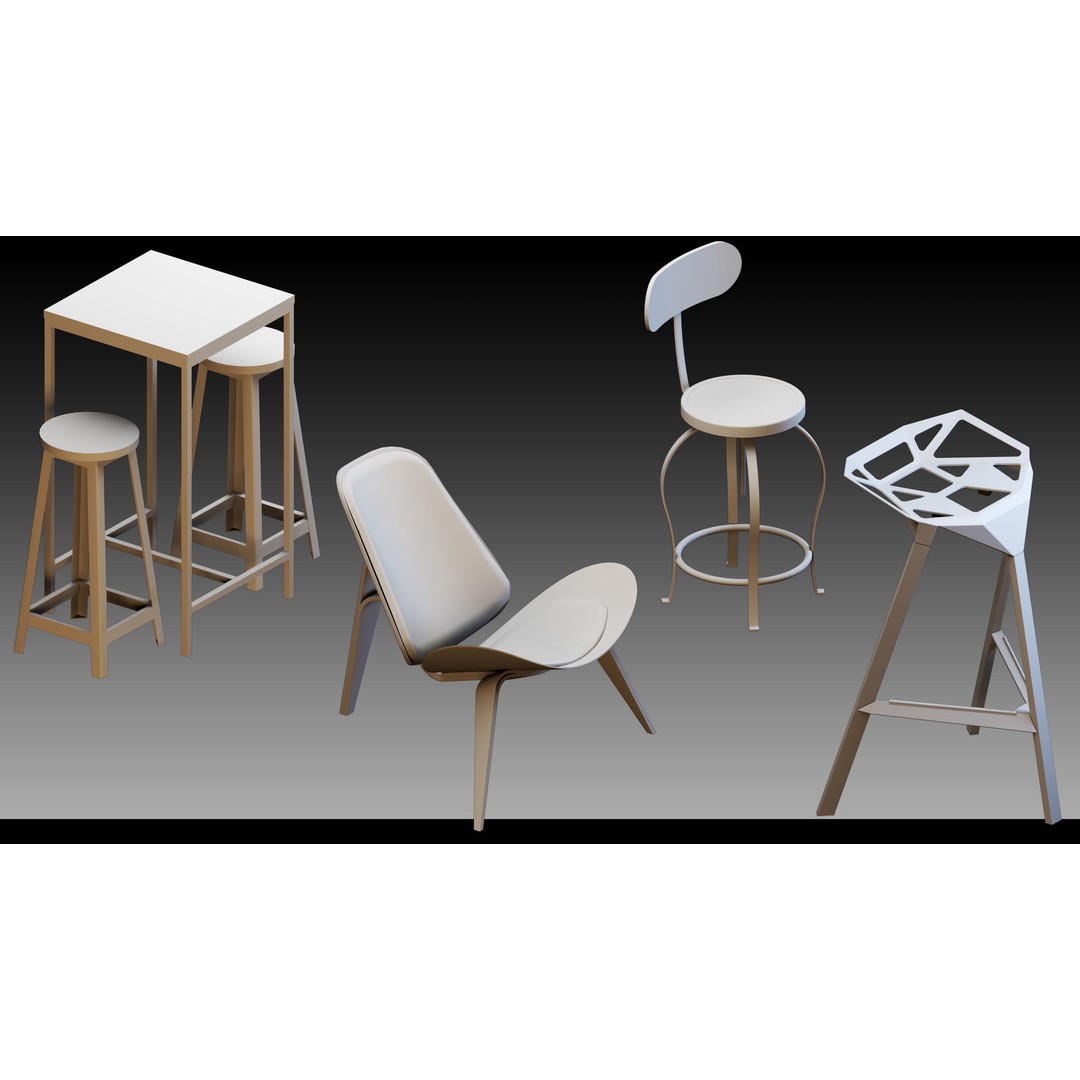 Interior Objects 3D Model – High Detail Props for CG Projects, FBX, Blend - View 12