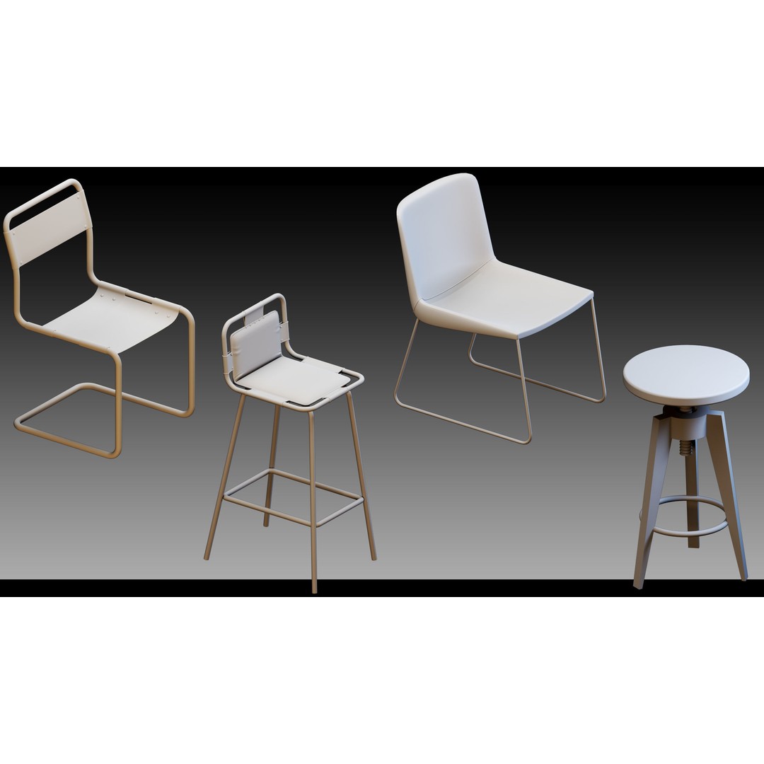 Interior Objects 3D Model – High Detail Props for CG Projects, FBX, Blend - View 13