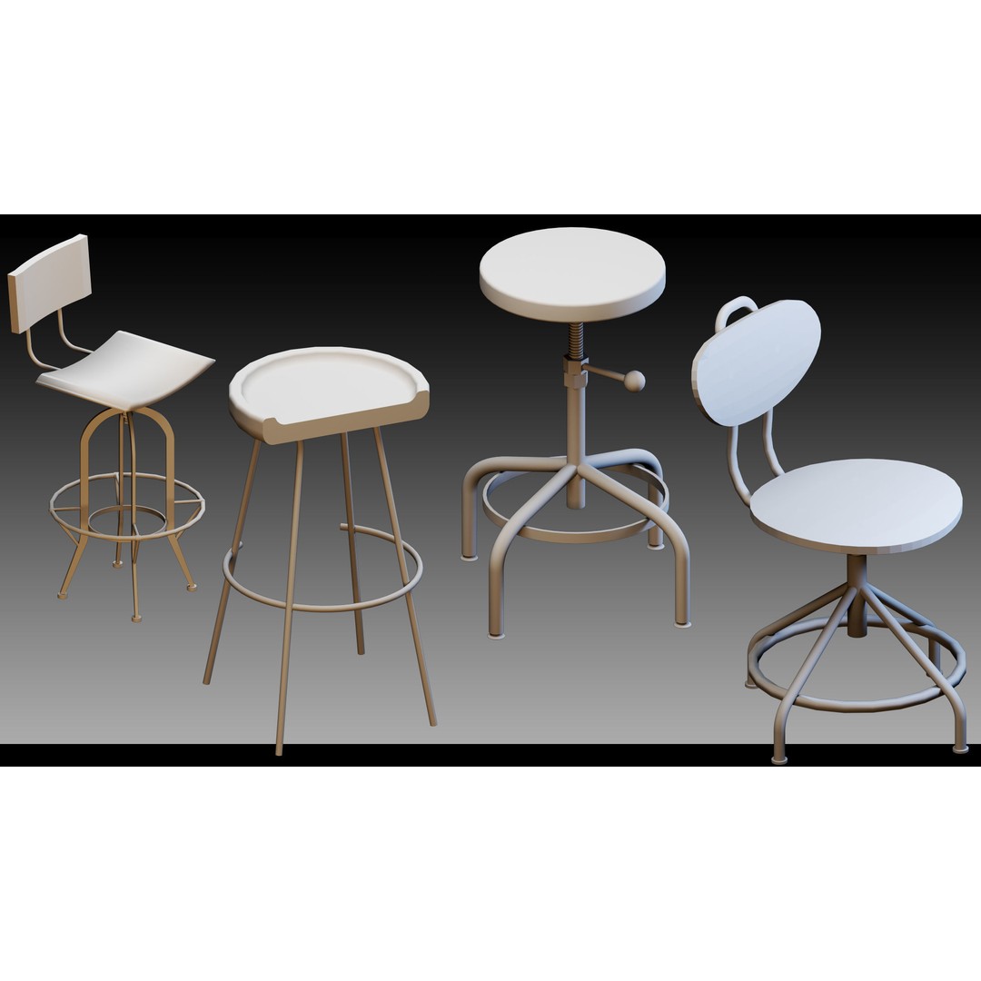 Interior Objects 3D Model – High Detail Props for CG Projects, FBX, Blend - View 15