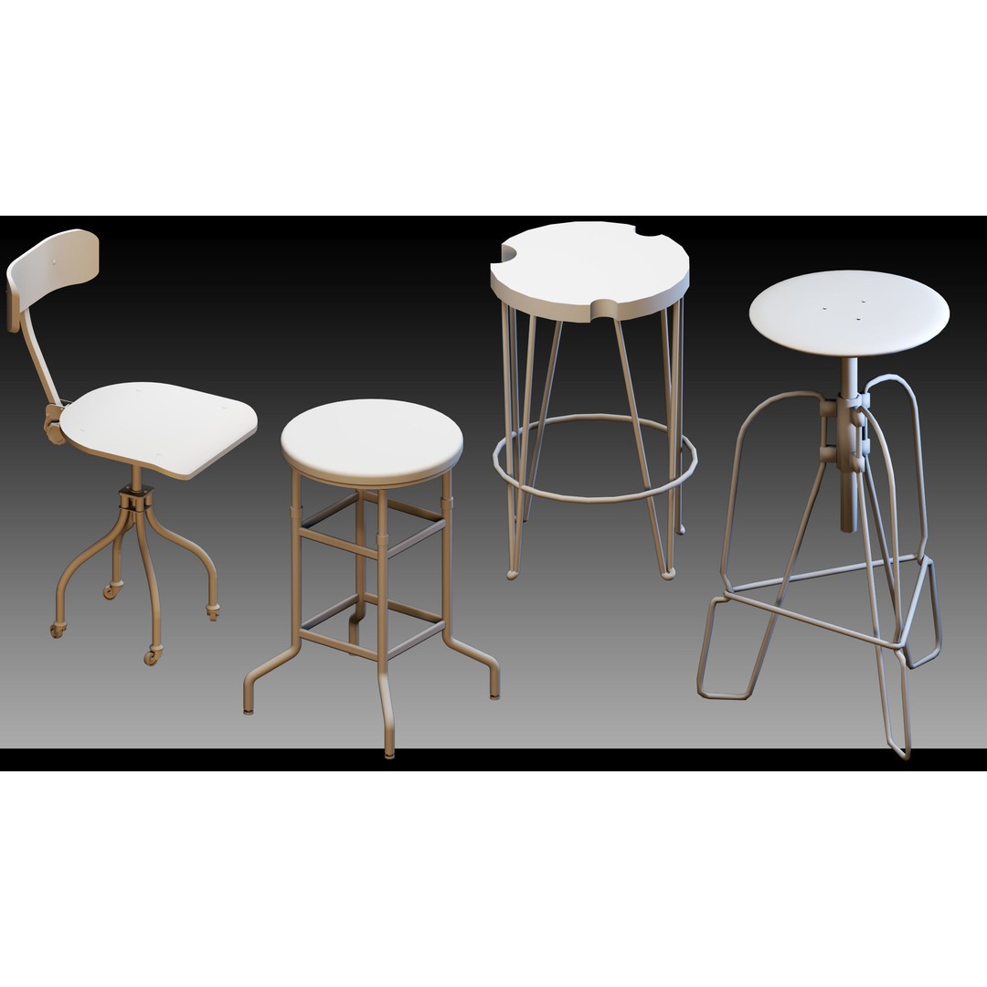 Interior Objects 3D Model – High Detail Props for CG Projects, FBX, Blend - View 4