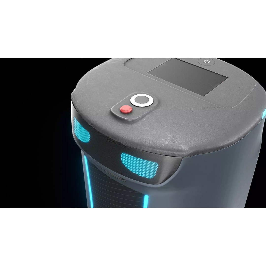 Modern Restaurant Robot 3D Model – Low Poly Game Ready Asset, FBX - View 12