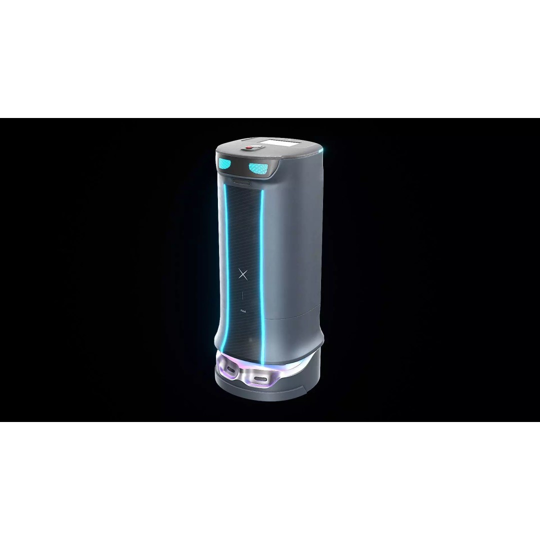 Modern Restaurant Robot 3D Model – Low Poly Game Ready Asset, FBX - View 2