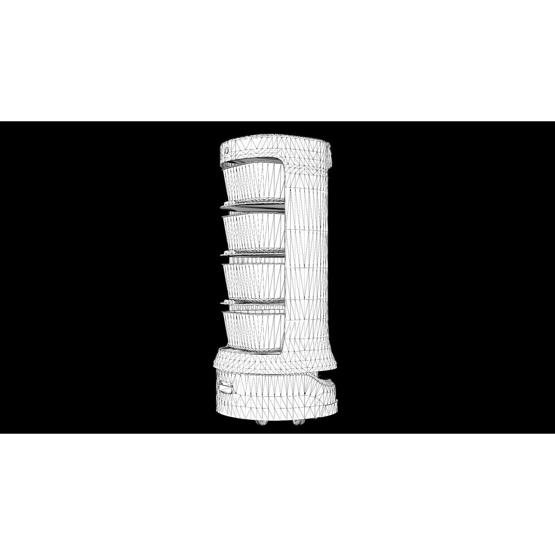 Modern Restaurant Robot 3D Model – Low Poly Game Ready Asset, FBX - View 20