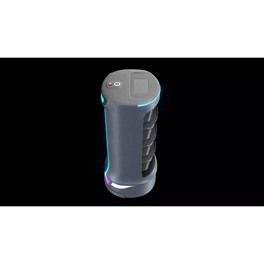 Modern Restaurant Robot 3D Model – Low Poly Game Ready Asset, FBX - View 3