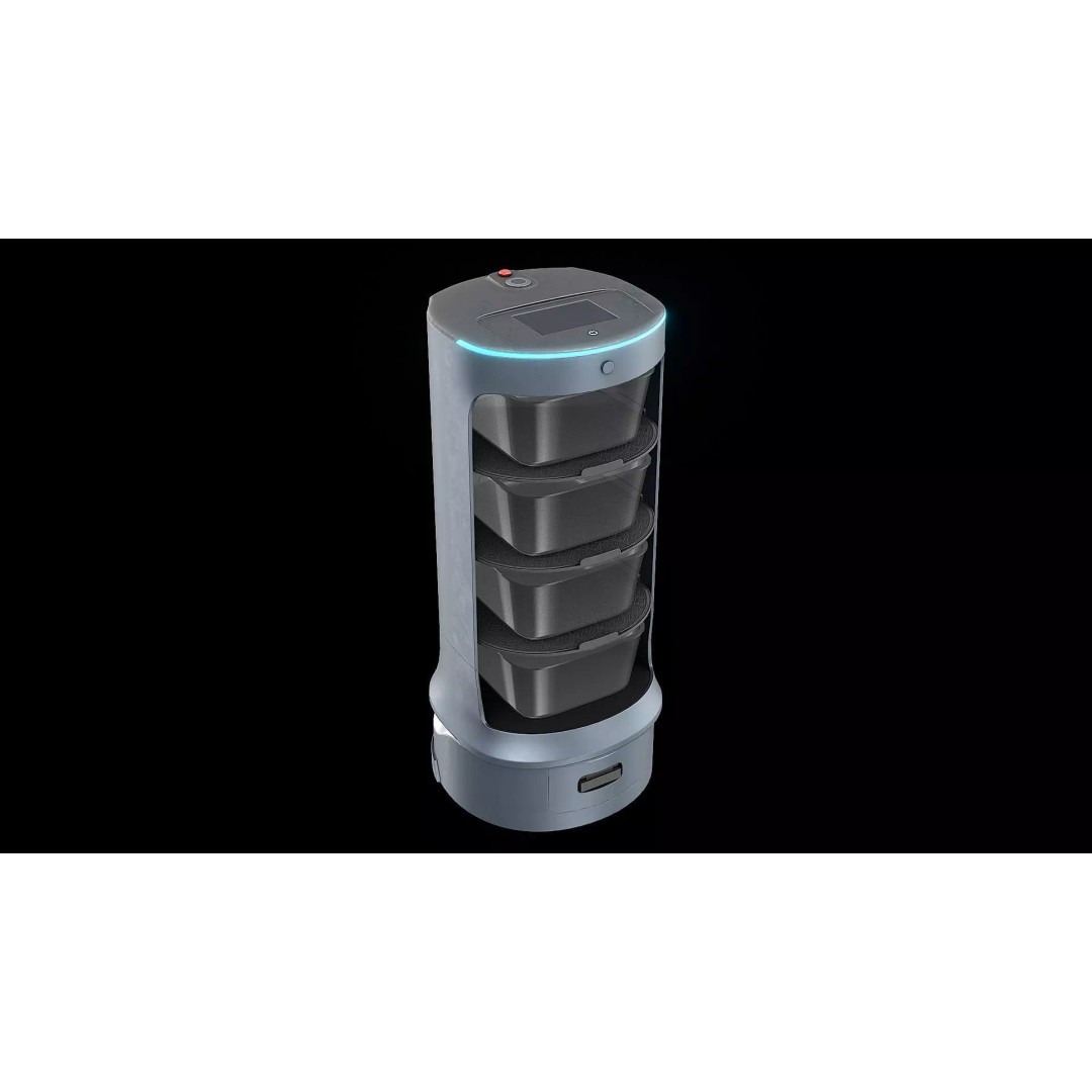 Modern Restaurant Robot 3D Model – Low Poly Game Ready Asset, FBX - View 5