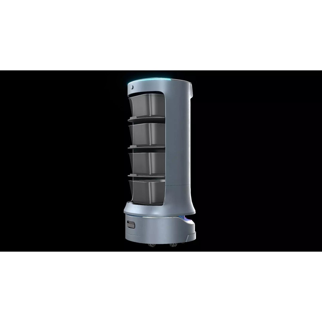 Modern Restaurant Robot 3D Model – Low Poly Game Ready Asset, FBX - View 7