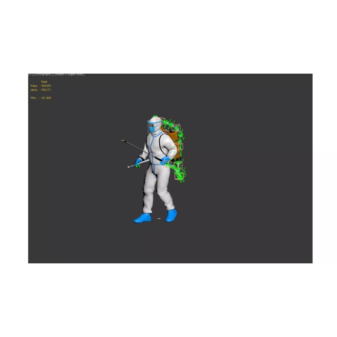 Man Character 3D Model – Low Poly Game Asset, FBX and Maya Formats
