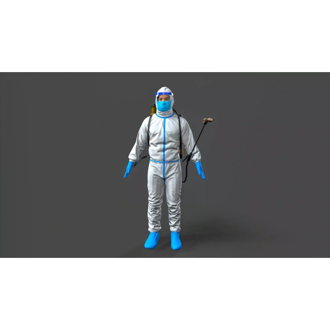 Man Character 3D Model – Low Poly Game Asset, FBX and Maya Formats - View 13