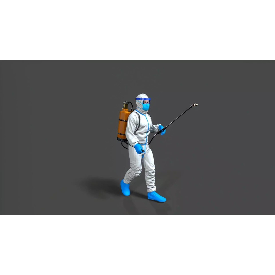 Man Character 3D Model – Low Poly Game Asset, FBX and Maya Formats - View 2