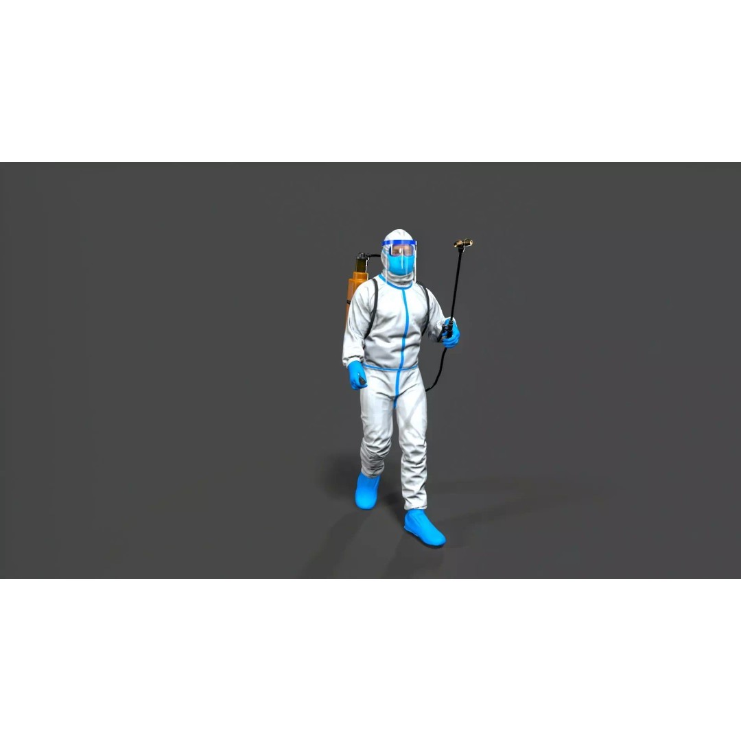 Man Character 3D Model – Low Poly Game Asset, FBX and Maya Formats - View 3