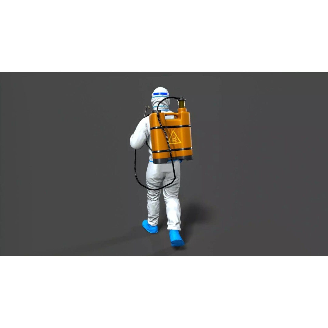 Man Character 3D Model – Low Poly Game Asset, FBX and Maya Formats - View 6