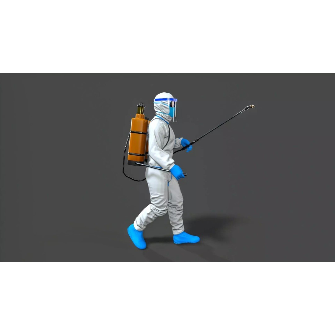 Man Character 3D Model – Low Poly Game Asset, FBX and Maya Formats - View 7