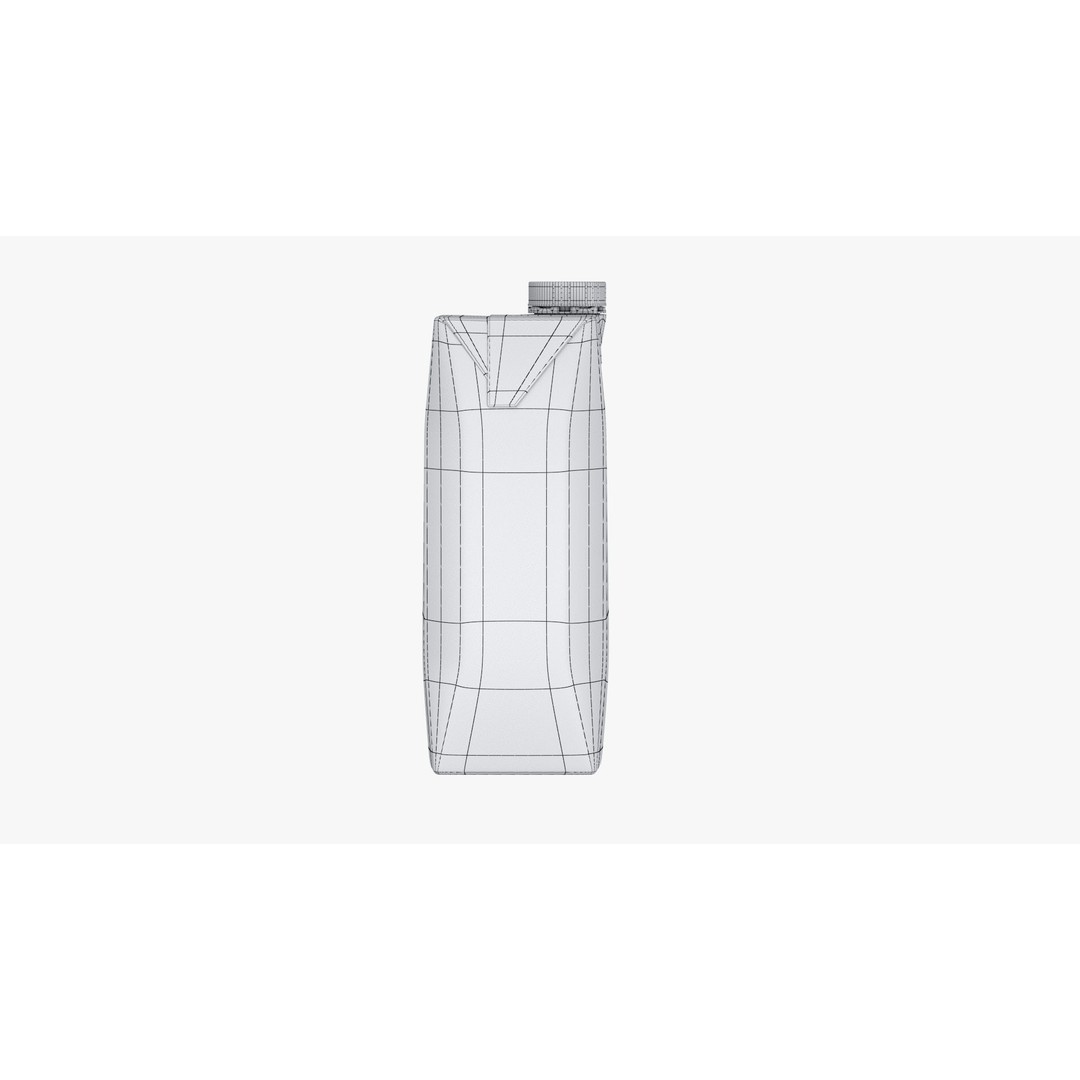 Juice Box 3D Model – Low Poly PBR Beverage Asset, FBX, OBJ - View 11