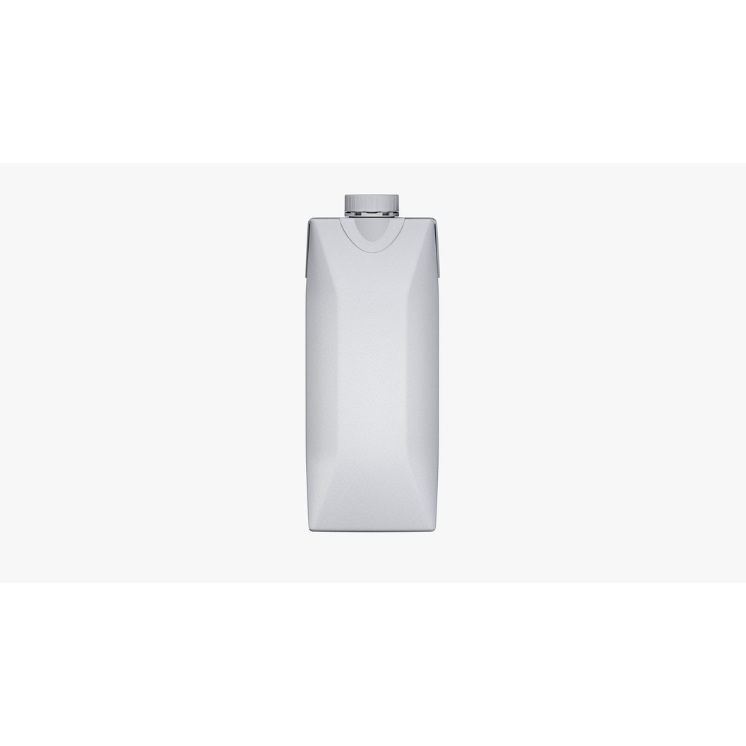 Juice Box 3D Model – Low Poly PBR Beverage Asset, FBX, OBJ - View 8