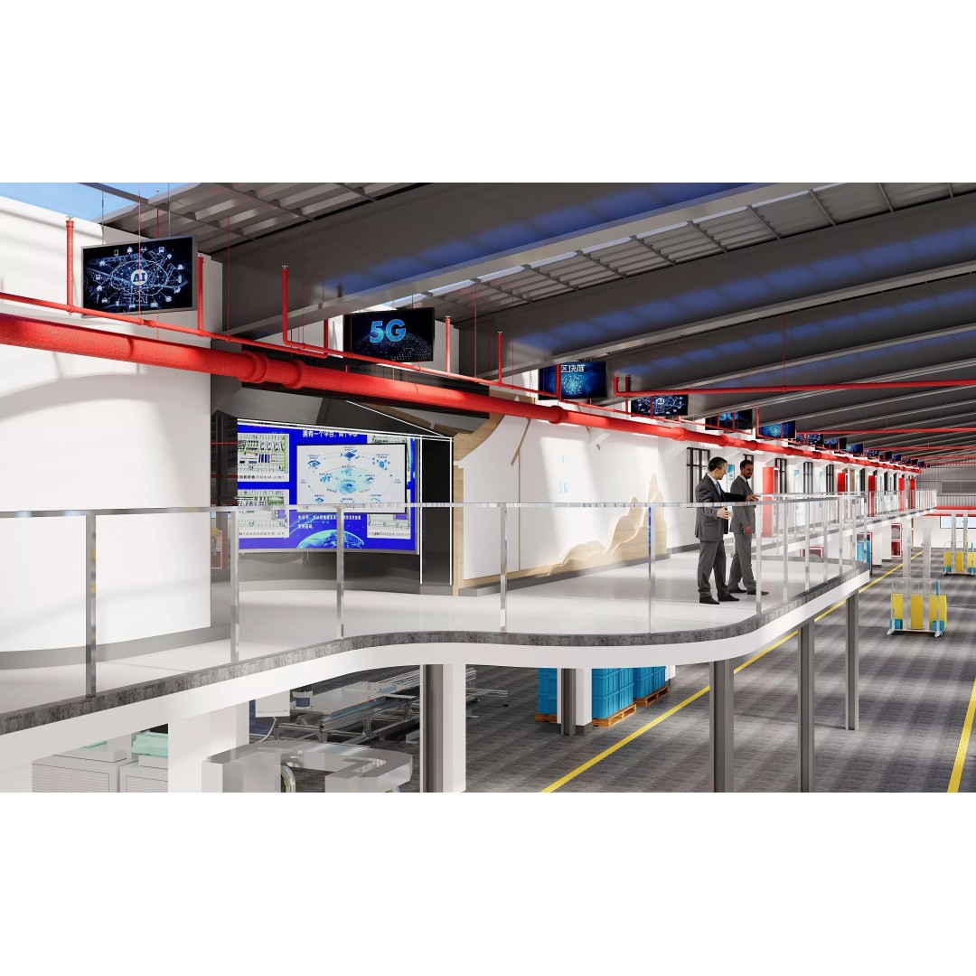 Factory Interior Scene 3D Model – Modern Industrial Design, FBX, Blender - View 4