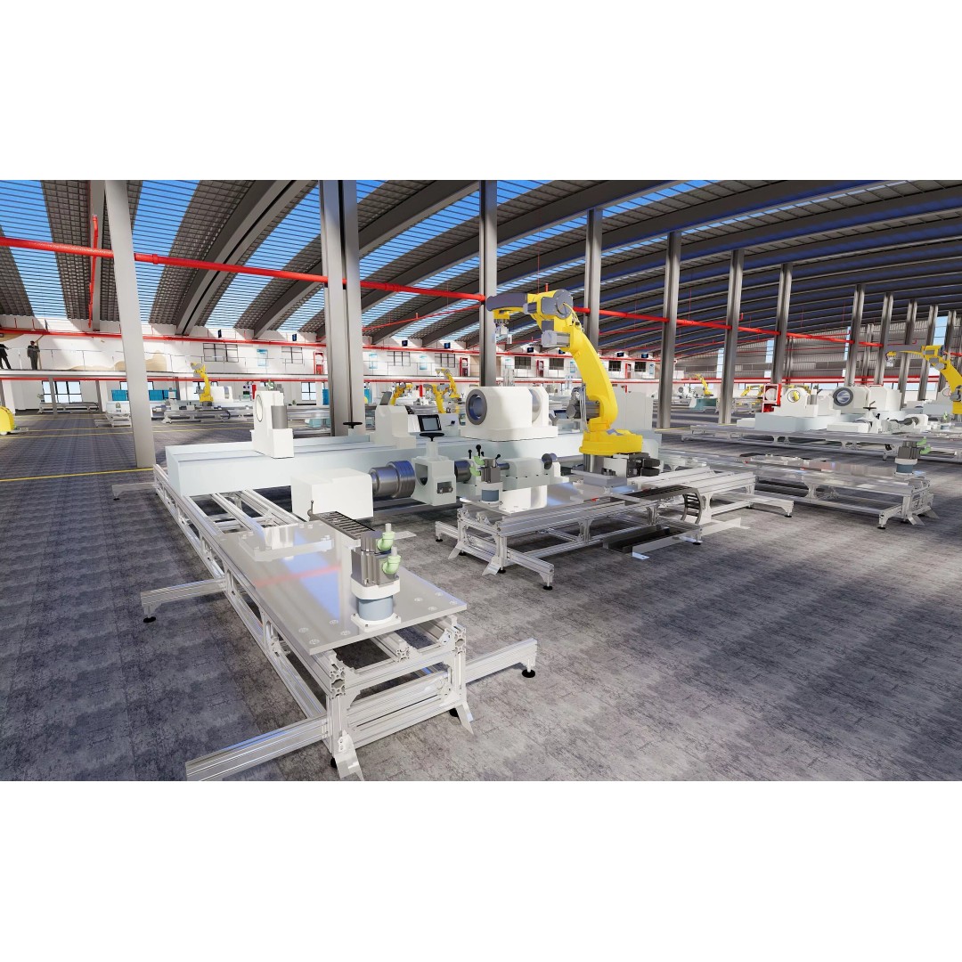 Factory Interior Scene 3D Model – Modern Industrial Design, FBX, Blender - View 5