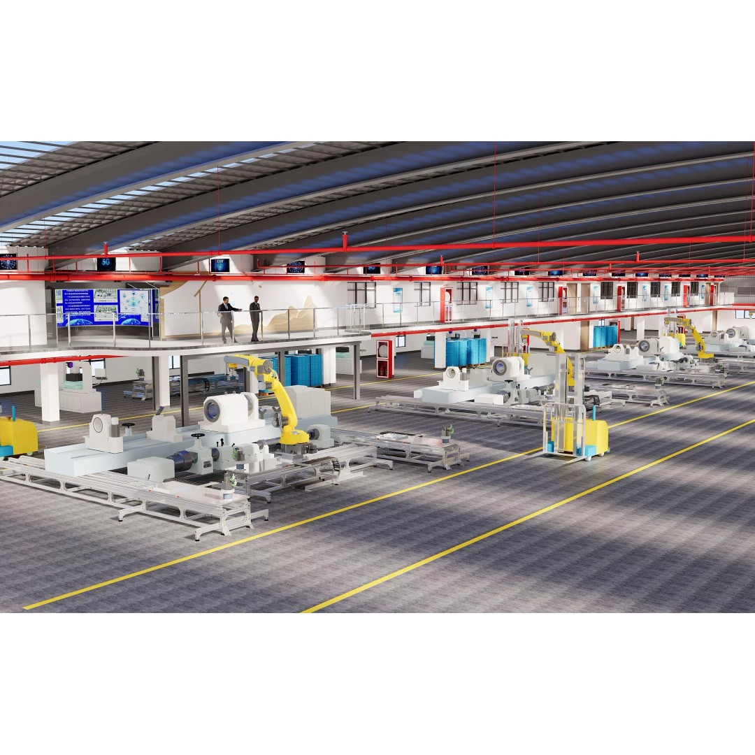 Factory Interior Scene 3D Model – Modern Industrial Design, FBX, Blender - View 6