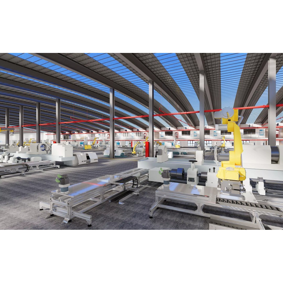 Factory Interior Scene 3D Model – Modern Industrial Design, FBX, Blender - View 7
