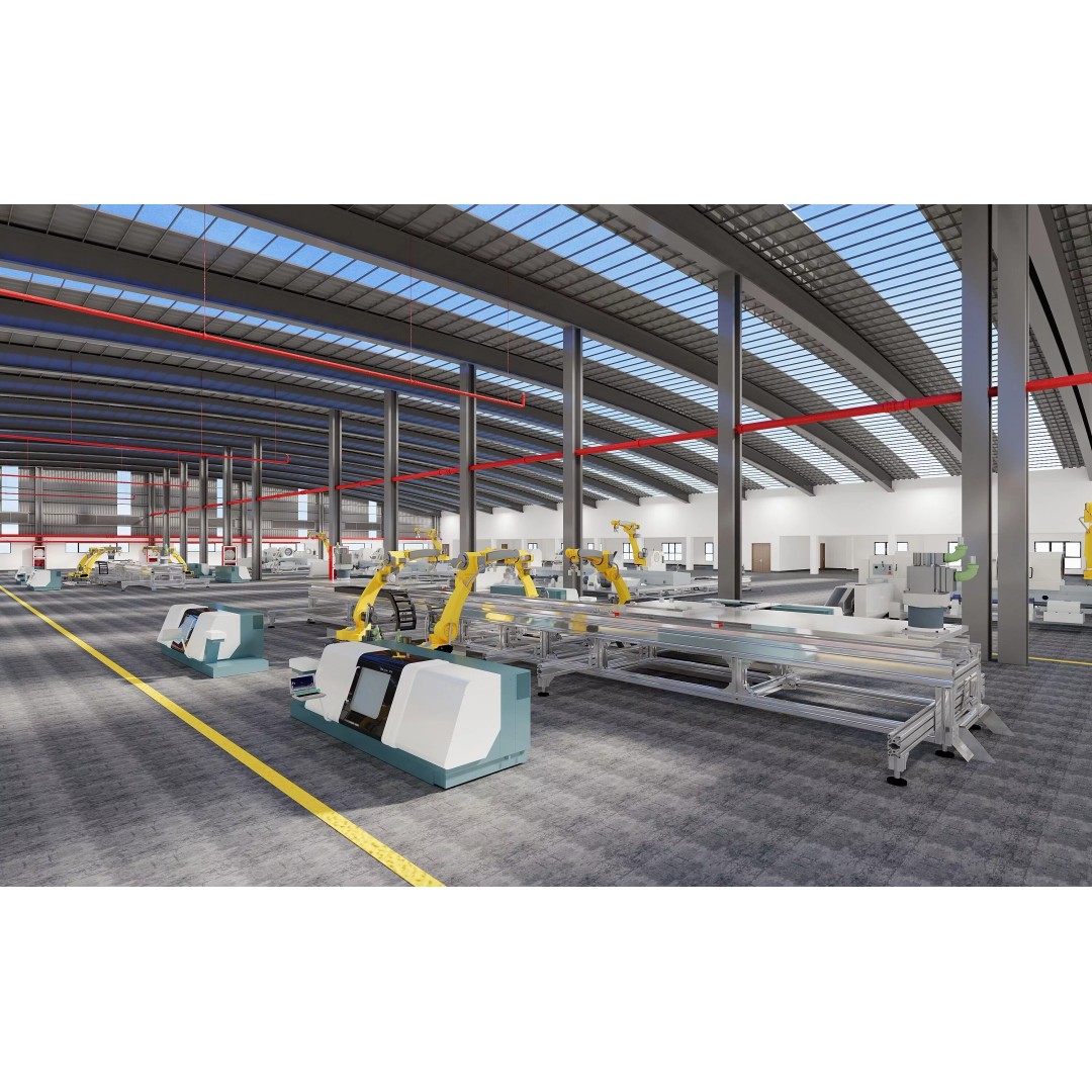 Factory Interior Scene 3D Model – Modern Industrial Design, FBX, Blender - View 9