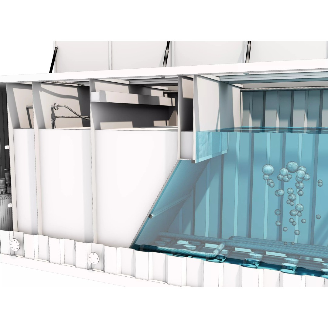 Sewage Treatment Container 04 3D Model – Industrial Asset, FBX, OBJ - View 14