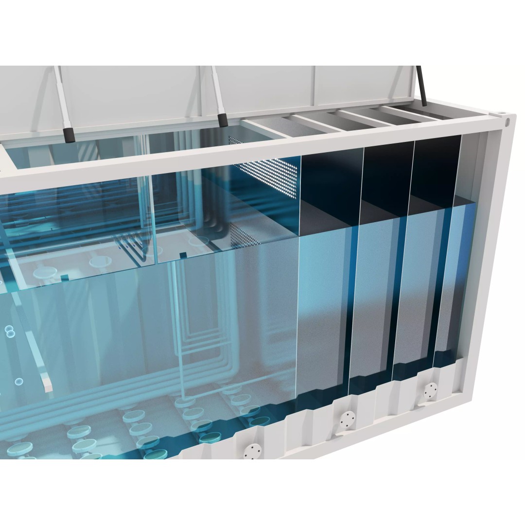 Sewage Treatment Container 04 3D Model – Industrial Asset, FBX, OBJ - View 3