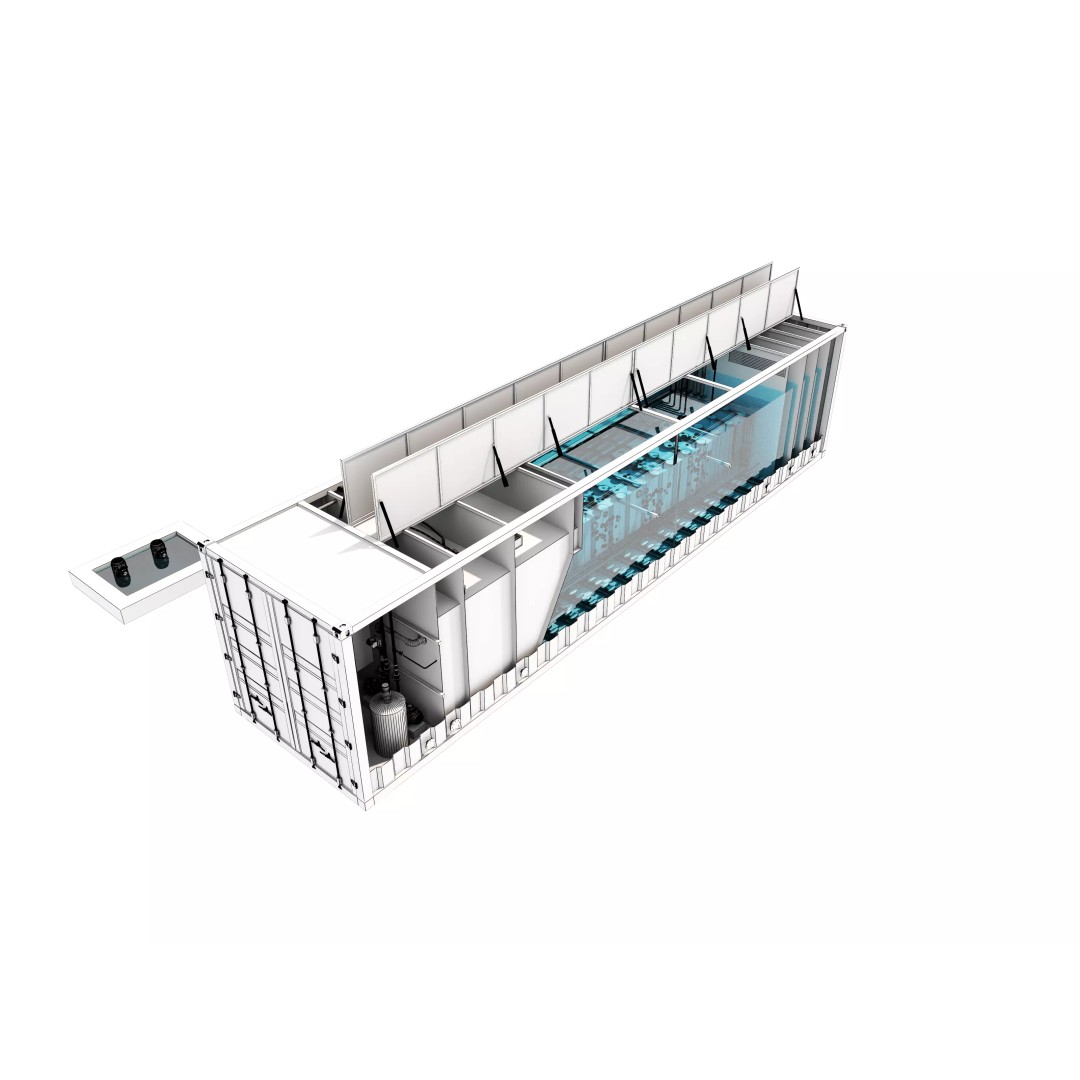 Sewage Treatment Container 04 3D Model – Industrial Asset, FBX, OBJ - View 4