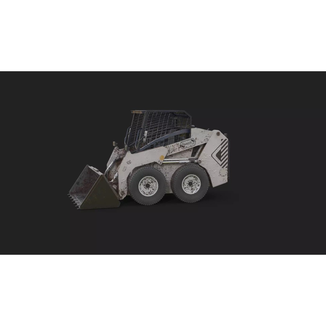Skid Steer Loader 3D Model – Detailed Industrial Machine, FBX