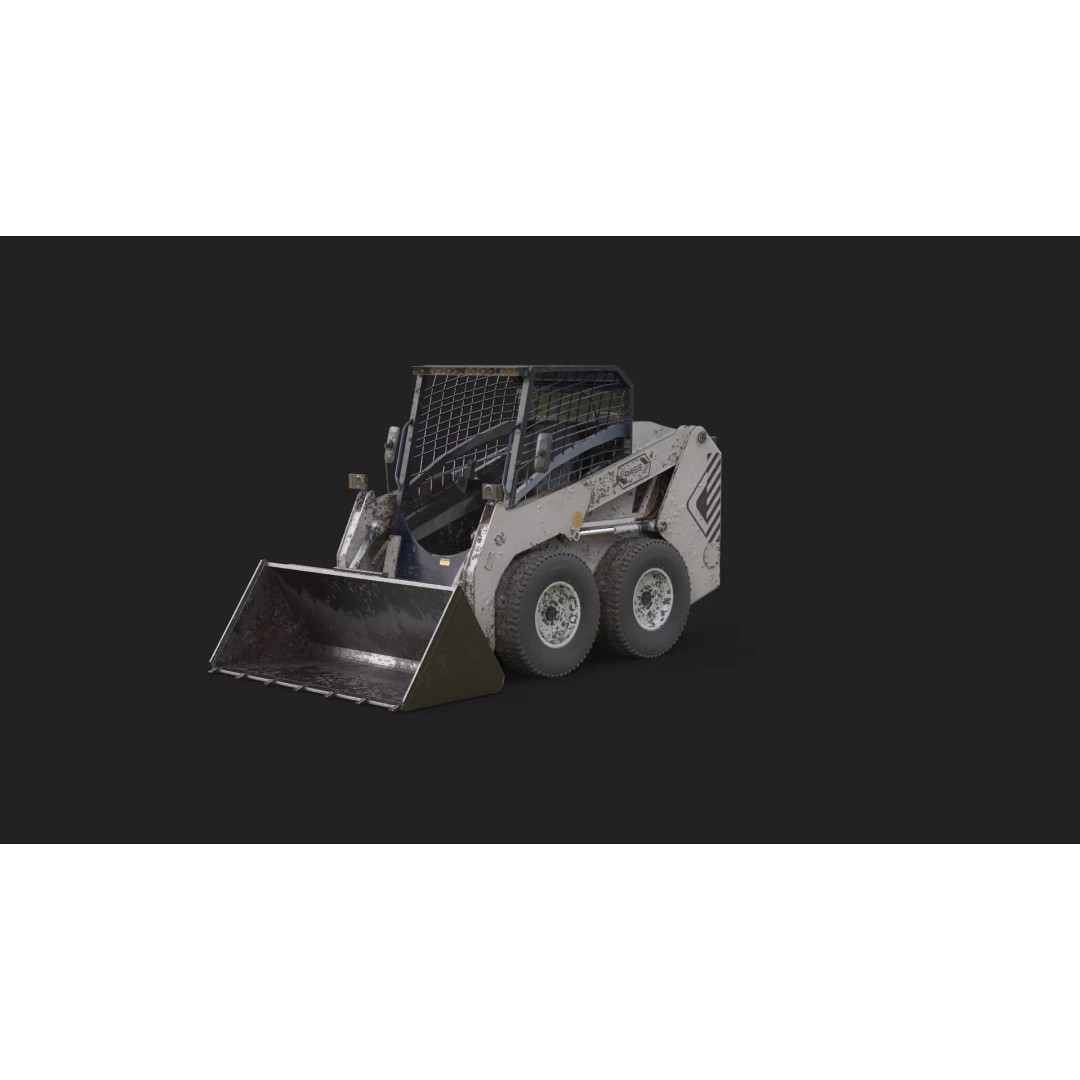 Skid Steer Loader 3D Model – Detailed Industrial Machine, FBX - View 15
