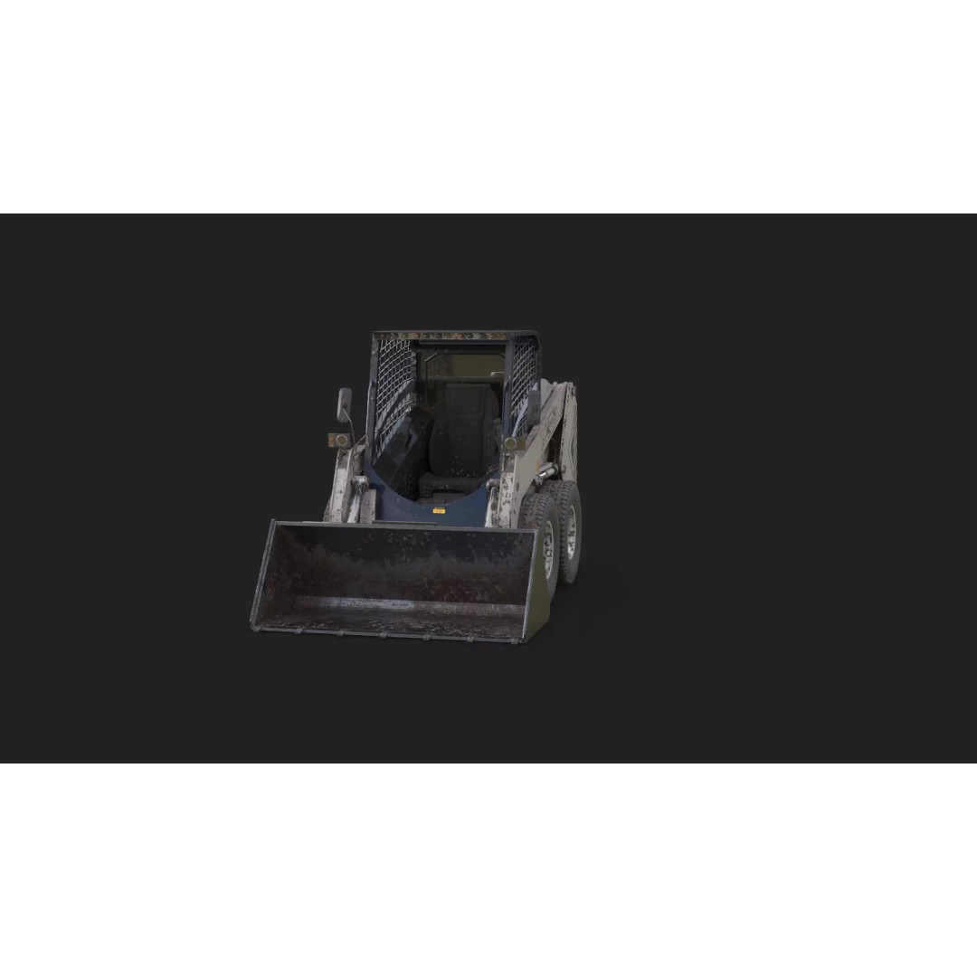 Skid Steer Loader 3D Model – Detailed Industrial Machine, FBX - View 16
