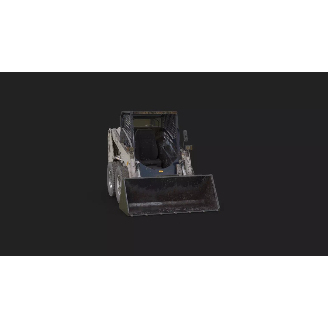 Skid Steer Loader 3D Model – Detailed Industrial Machine, FBX - View 17