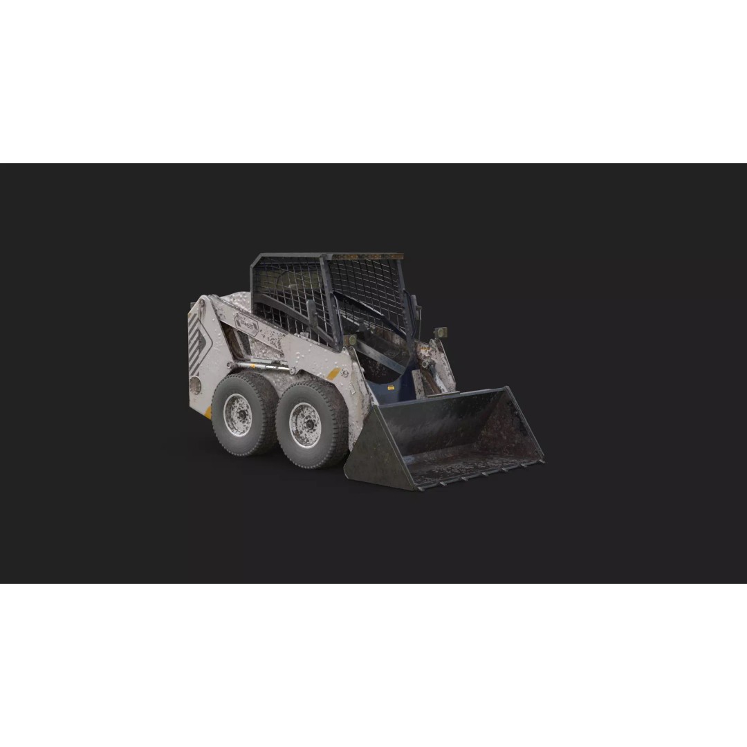 Skid Steer Loader 3D Model – Detailed Industrial Machine, FBX - View 18
