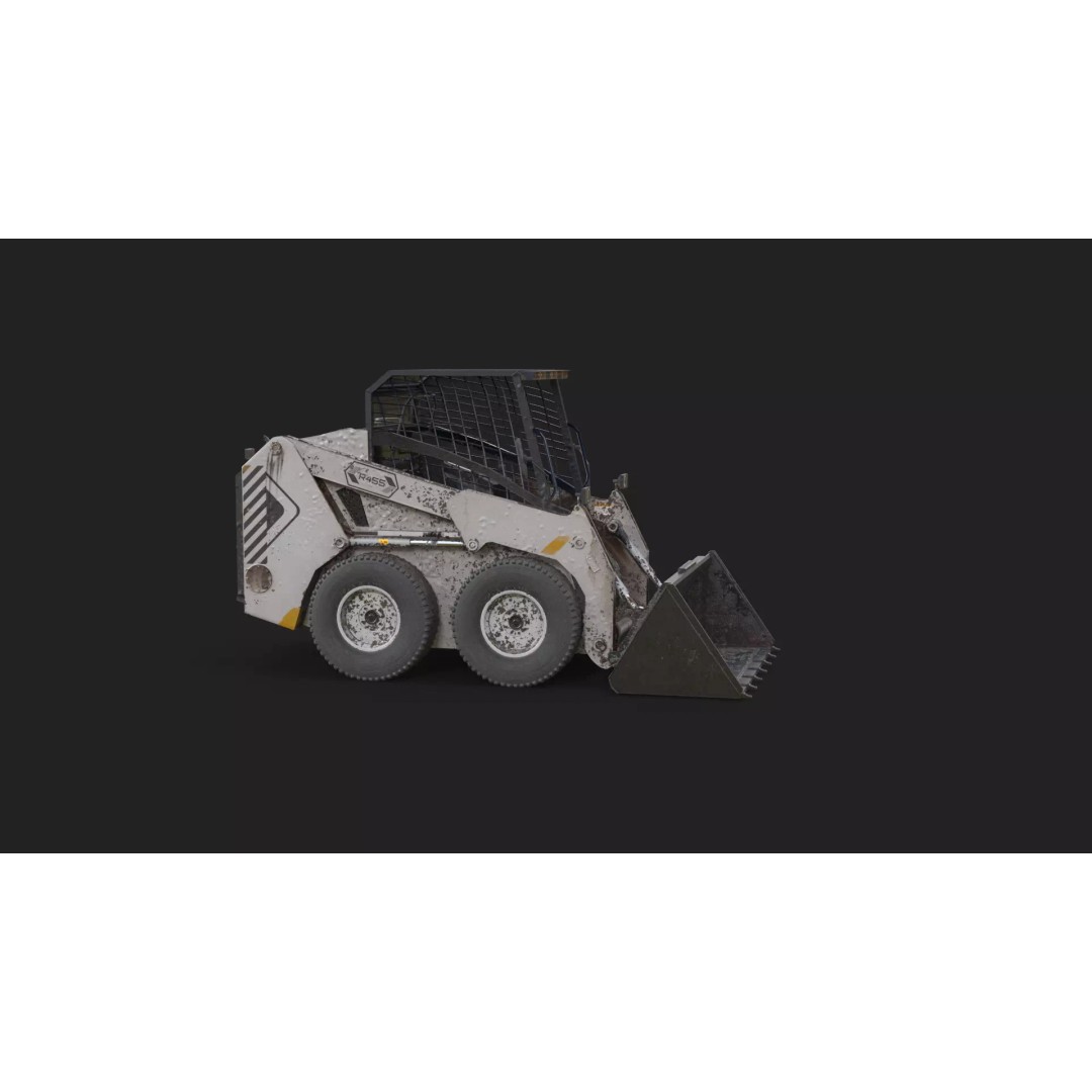 Skid Steer Loader 3D Model – Detailed Industrial Machine, FBX - View 19