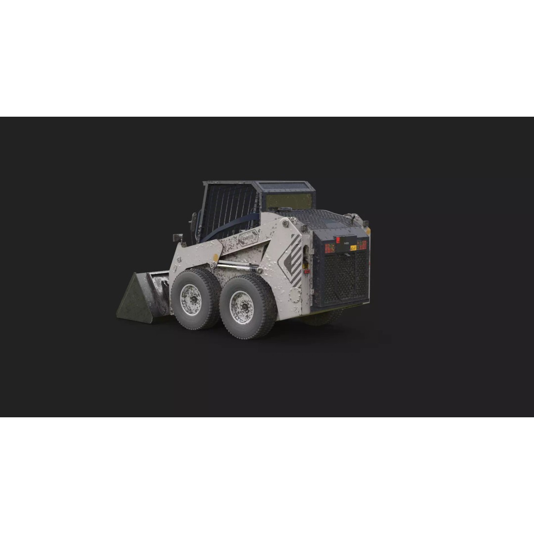 Skid Steer Loader 3D Model – Detailed Industrial Machine, FBX - View 24