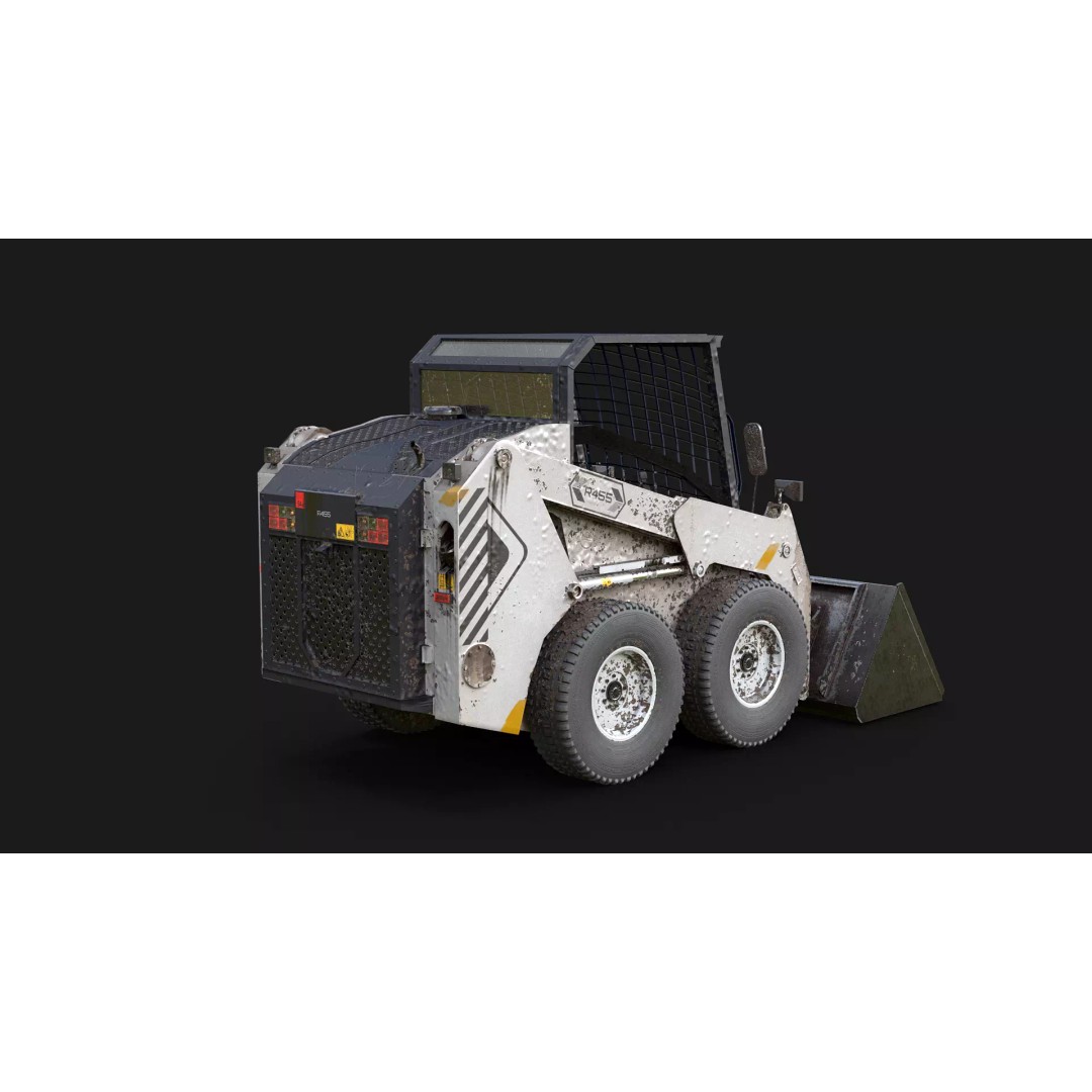 Skid Steer Loader 3D Model – Detailed Industrial Machine, FBX - View 5