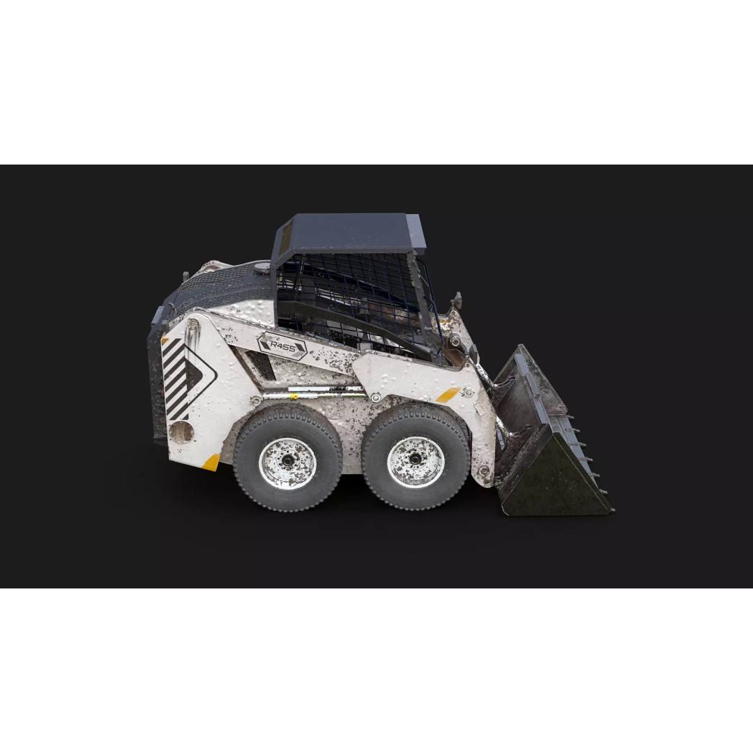 Skid Steer Loader 3D Model – Detailed Industrial Machine, FBX - View 6