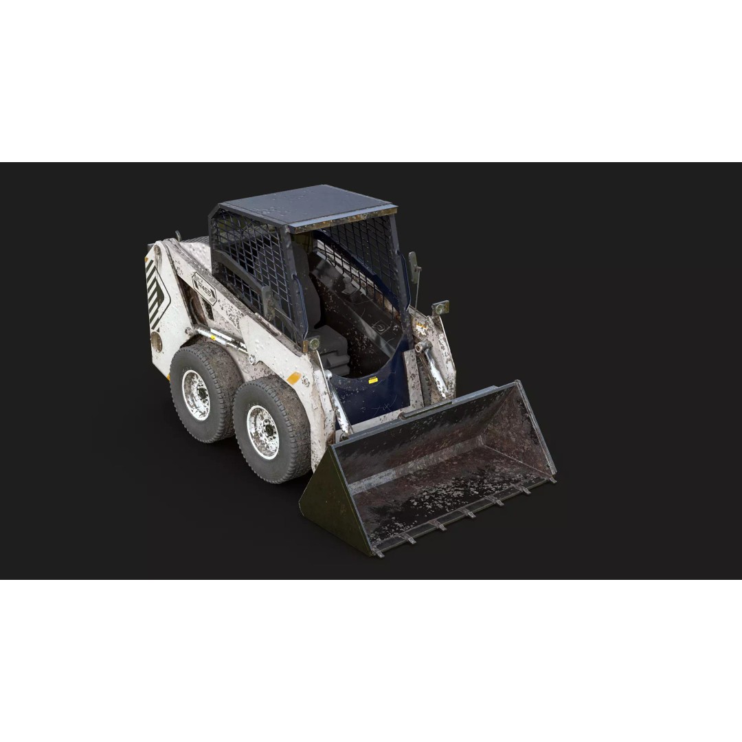 Skid Steer Loader 3D Model – Detailed Industrial Machine, FBX - View 7